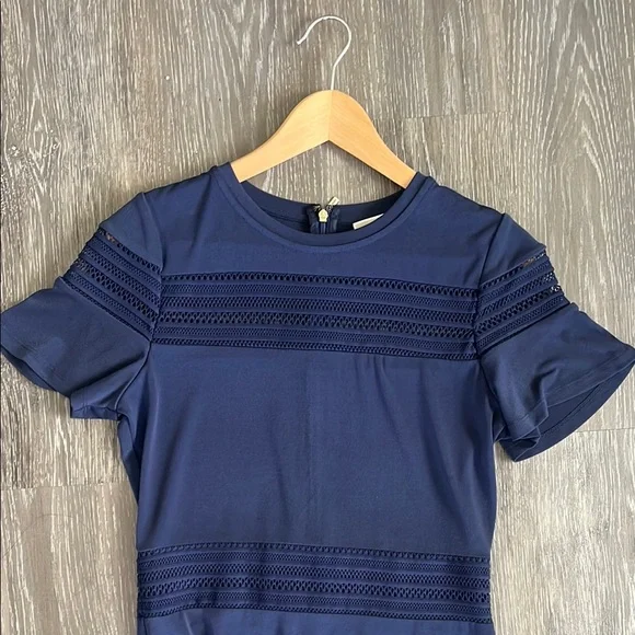 MICHAEL Michael Kors Navy Lace Mini Dress - Picture 3 of 6